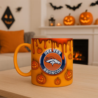 Premium DEN NFL Halloween Mug V1 NAK PTTD