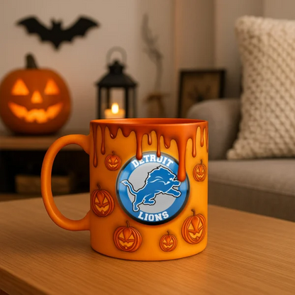 Premium DET NFL Halloween Mug V1 NAK PTTD