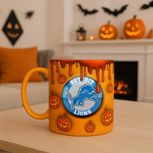 Premium DET NFL Halloween Mug V1 NAK PTTD