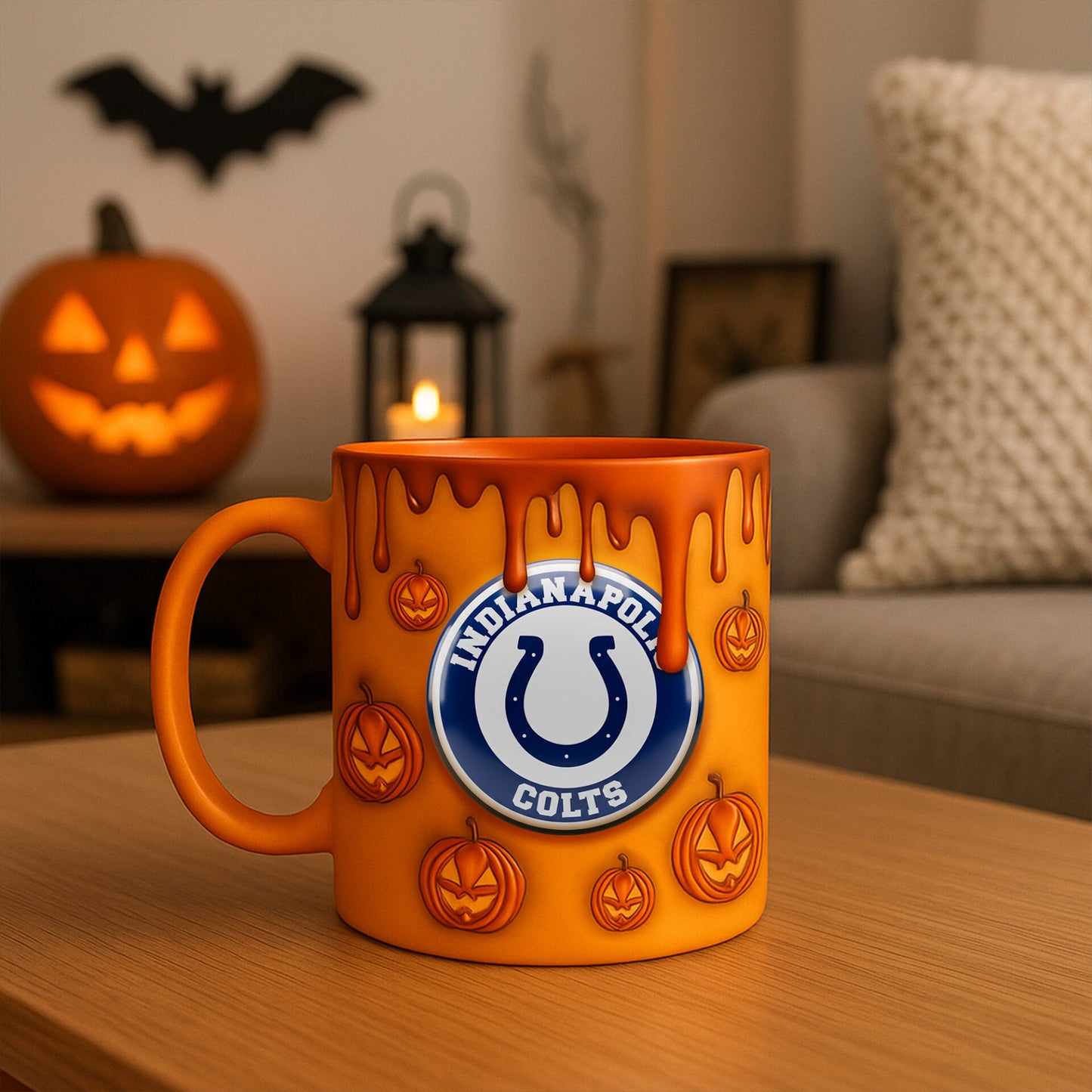 Premium IND NFL Halloween Mug V1 NAK PTTD