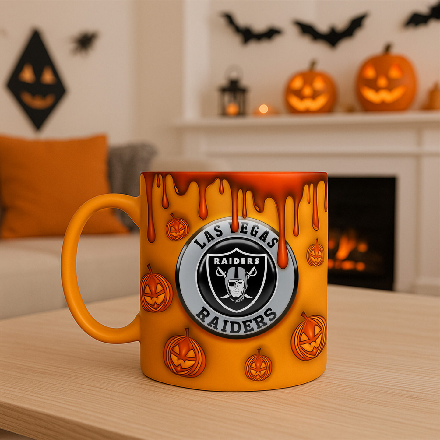 Premium LAS NFL Halloween Mug V1 NAK PTTD