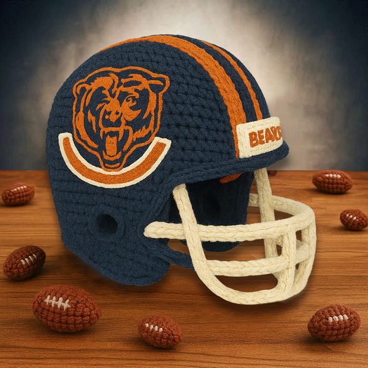 PREMIUM NFL x CHI Handcrafted  Crochet Art Collectible NDT TDT