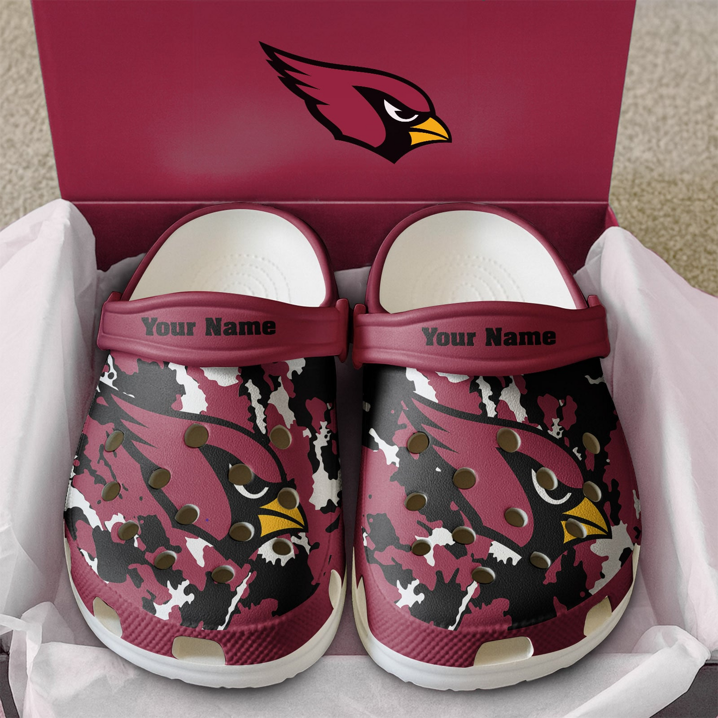 Premium NFL ARI Camo CLogs V1 NMD TTV