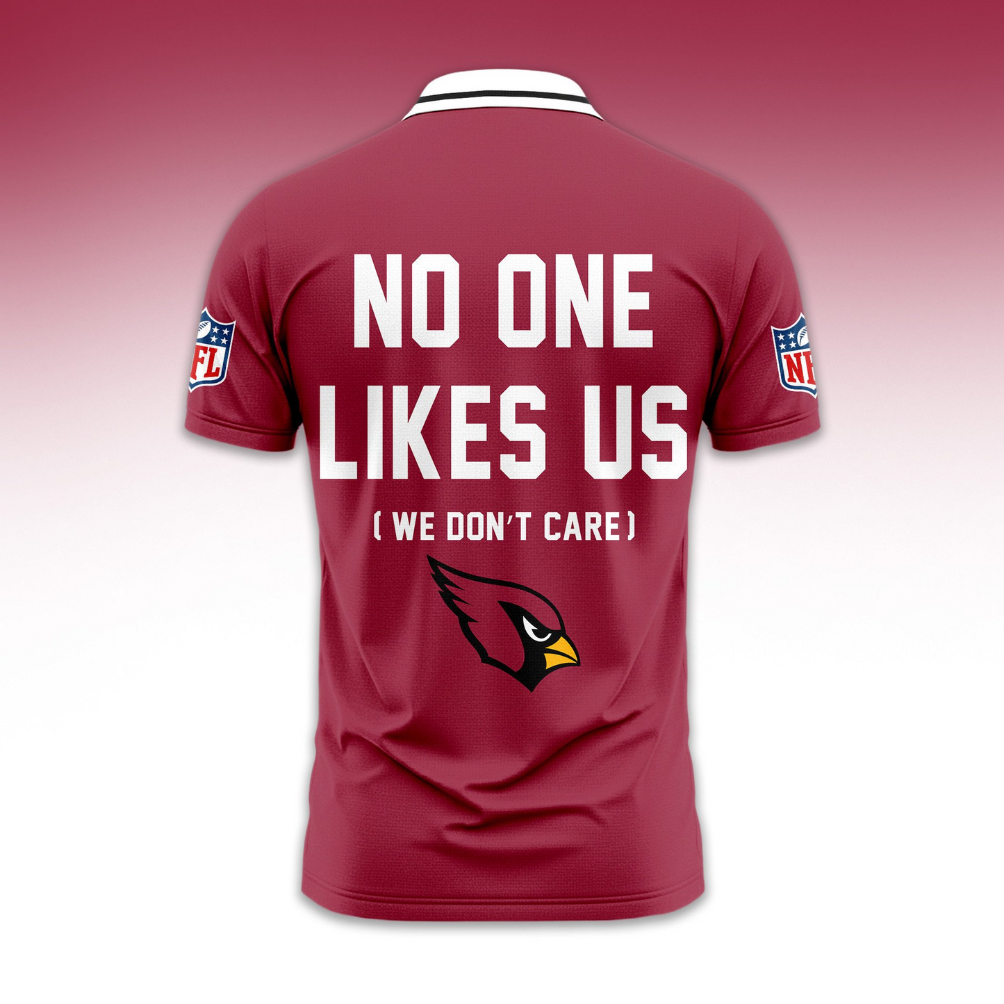 Premium NFL ARI No One Likes Us Polo Shirt V1 NMD TTV