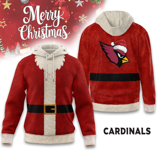 Premium NFL ARI Santa Claus Hoodie V1 NMD TTV