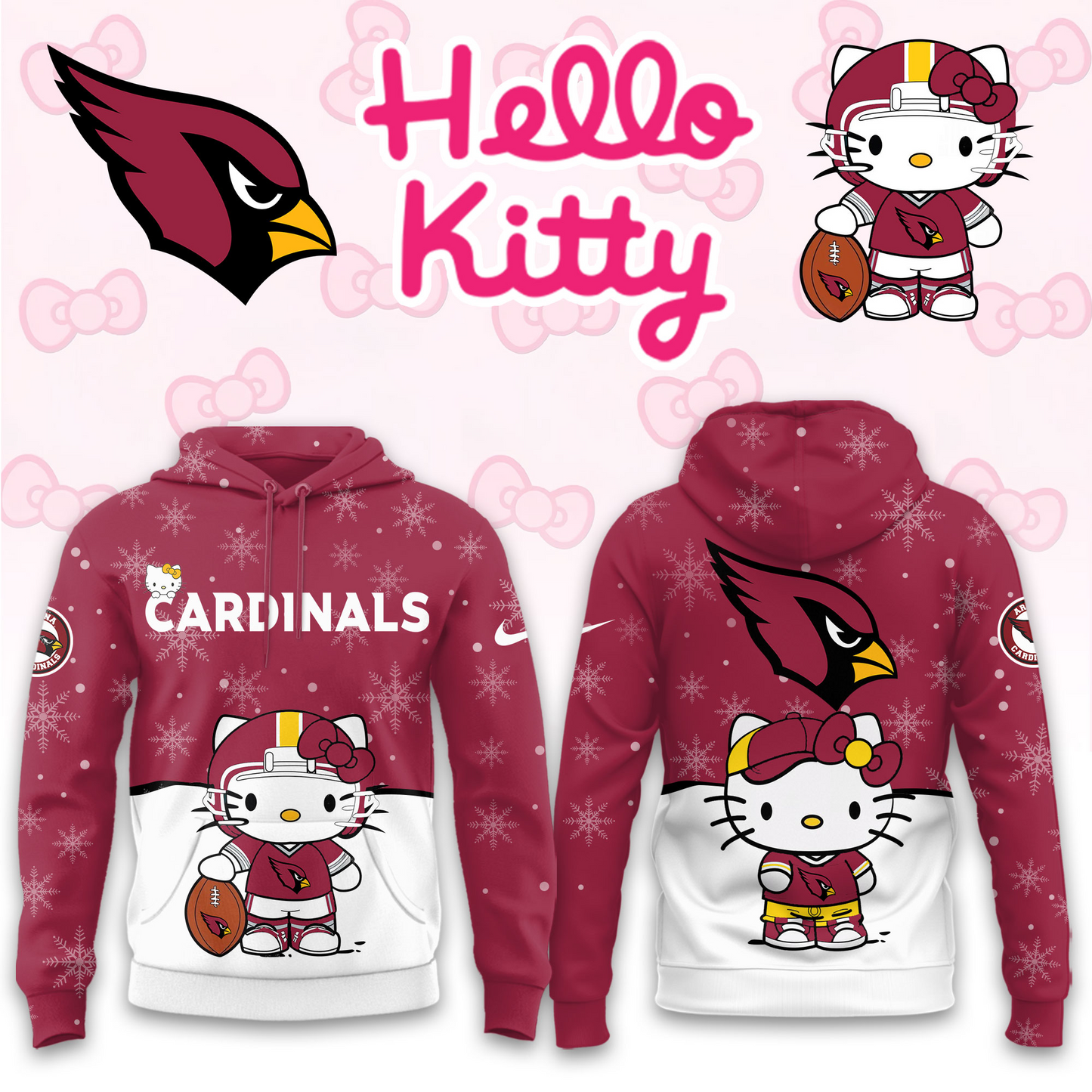 Premium NFL ARI x HK Hoodie V1 NMD TTV