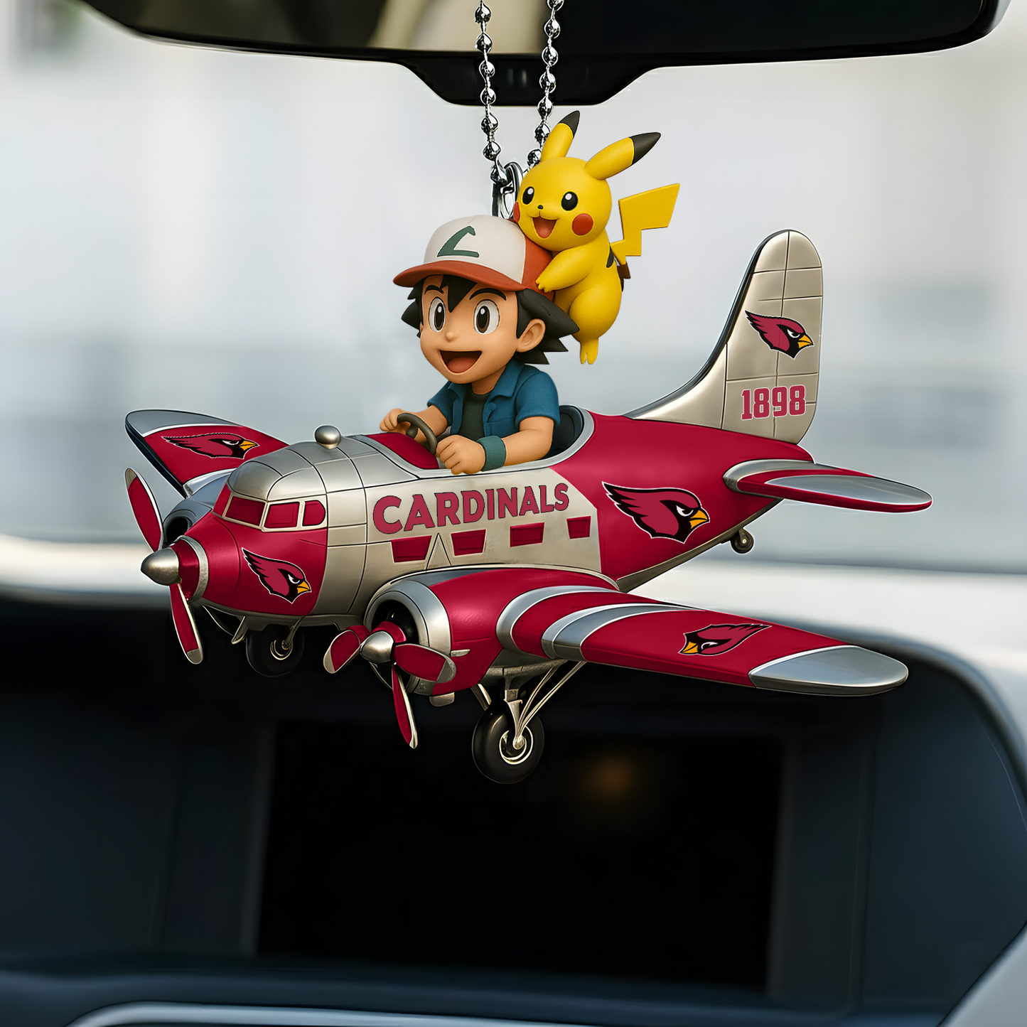 Premium NFL ARI x POK Car Ornament V1 DATND TANTD