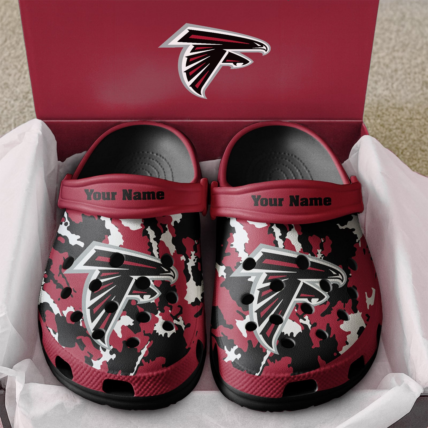 Premium NFL ATL Camo CLogs V1 NMD TTV