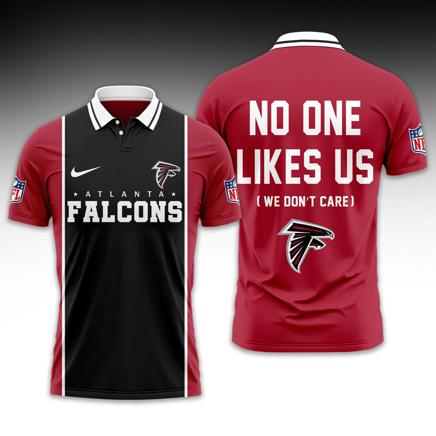 Premium NFL ATL No One Likes Us Polo Shirt V1 NMD TTV