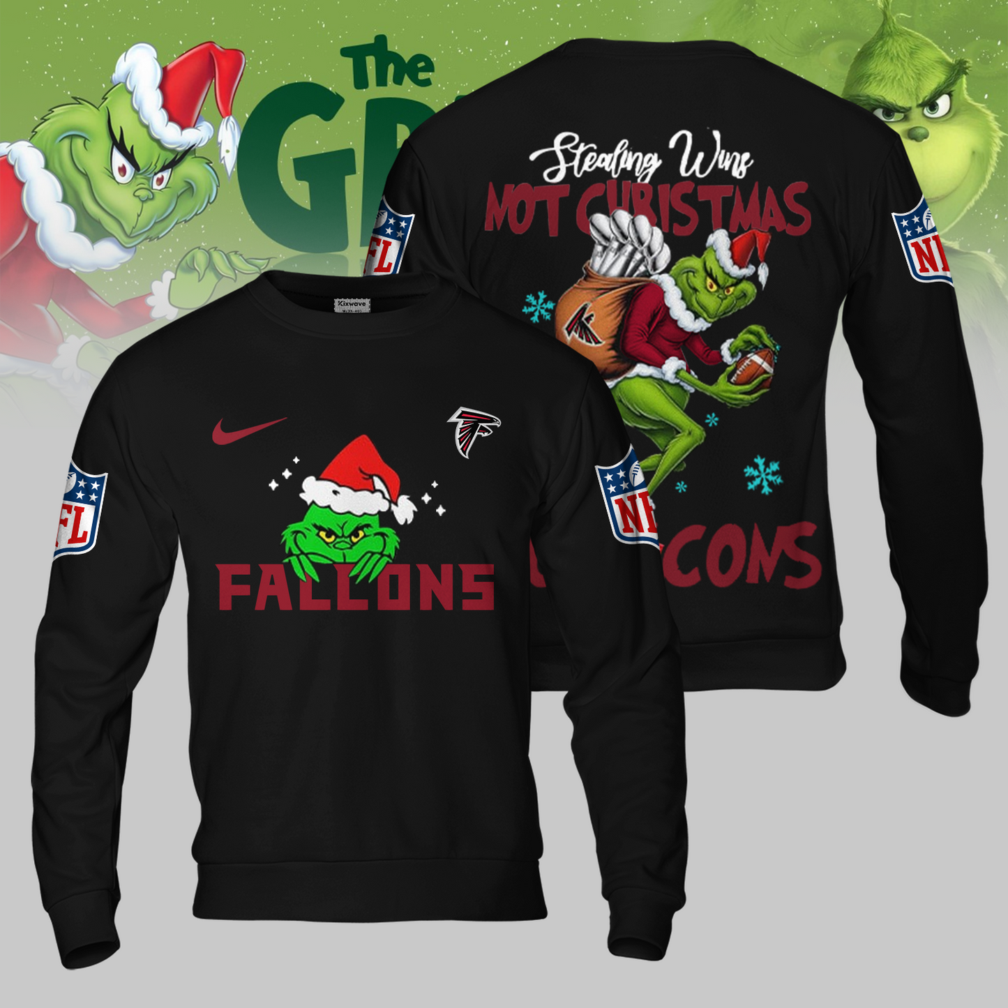Premium NFL ATL x The Grinch Shirt V3 NMD TTV