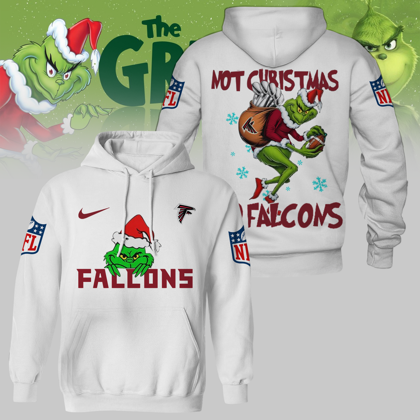 Premium NFL ATL x The Grinch Shirt V3 NMD TTV