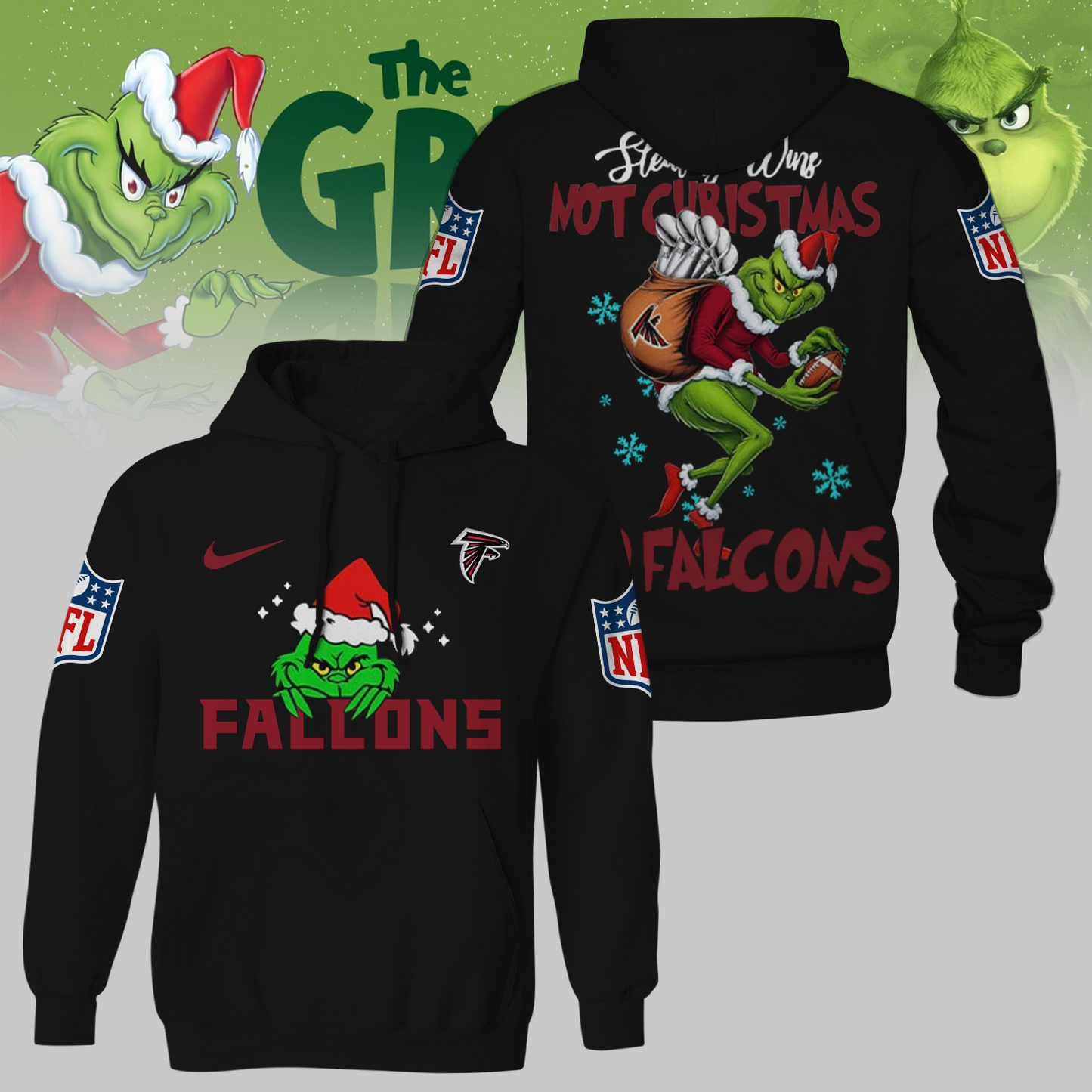 Premium NFL ATL x The Grinch Shirt V3 NMD TTV