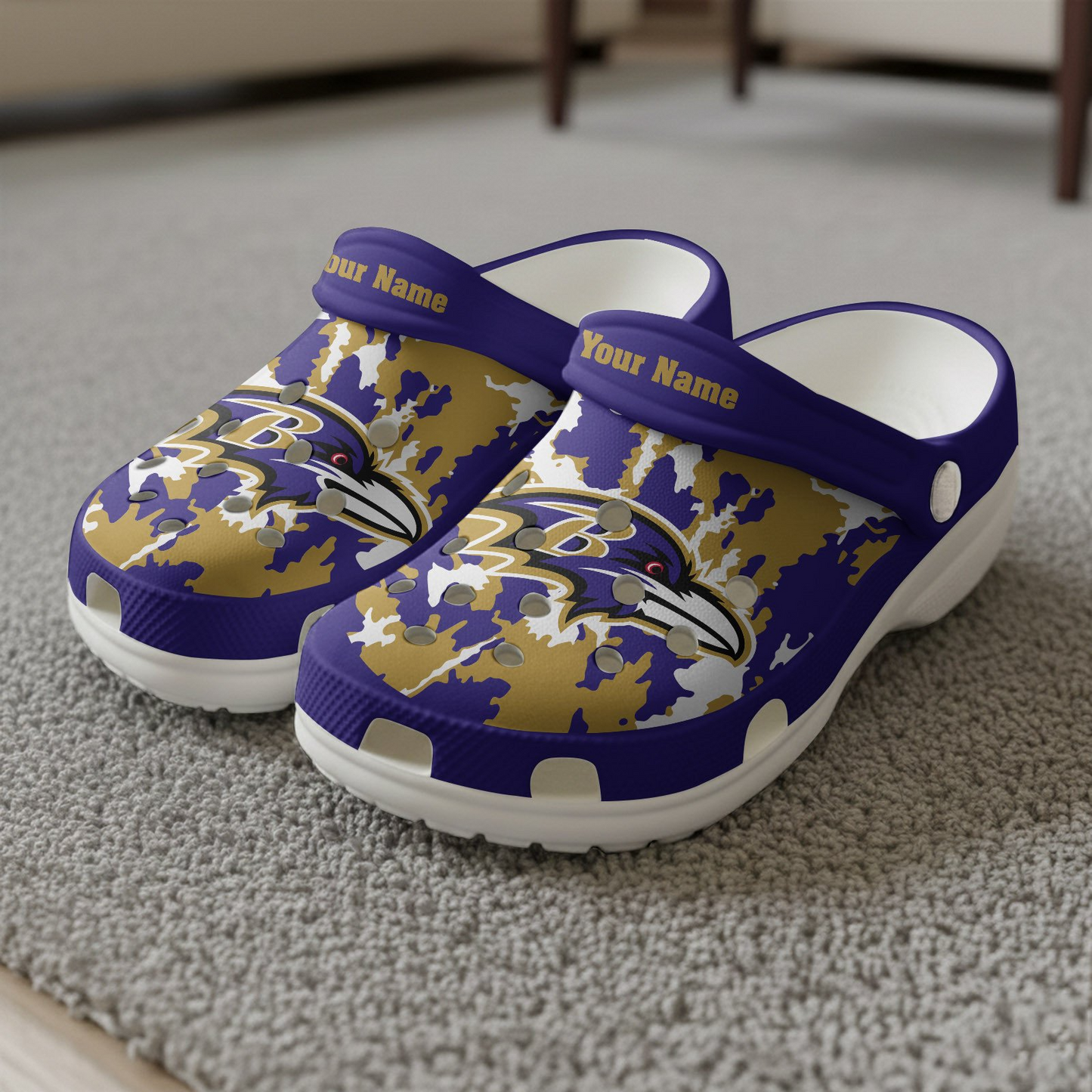 Premium NFL BAL Camo CLogs V1 NMD TTV
