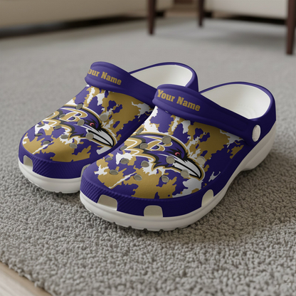 Premium NFL BAL Camo CLogs V1 NMD TTV