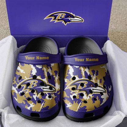 Premium NFL BAL Camo CLogs V1 NMD TTV