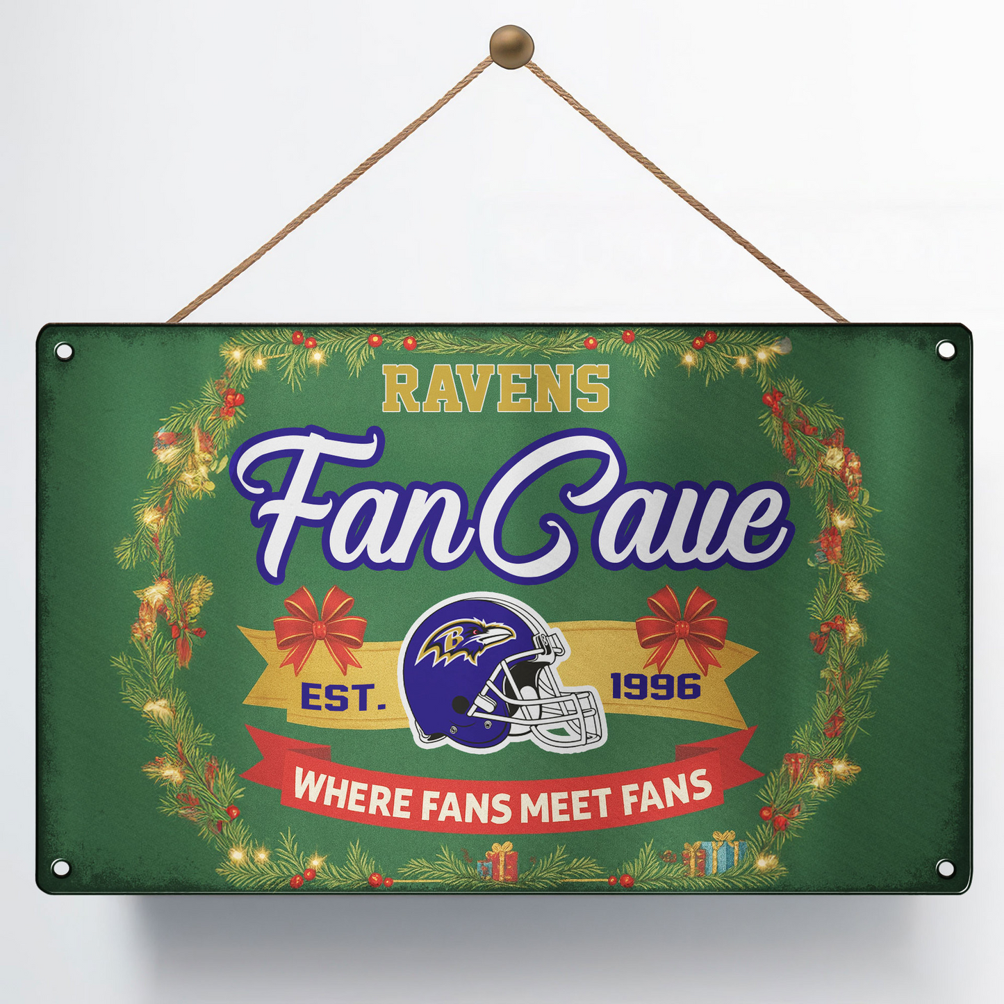 Premium NFL BAL Cave Metal Sign V2 NMD TTV
