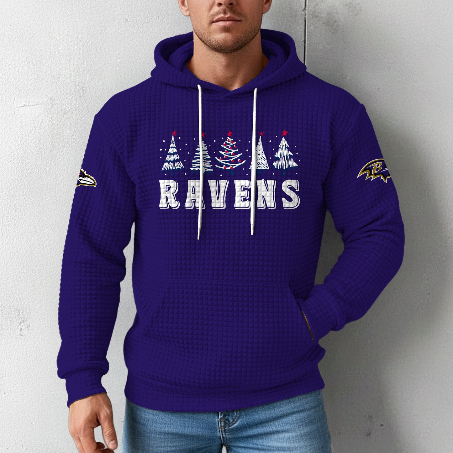 Premium NFL BAL Christmas Waffele Hoodie V1 NMD 261125 TTV