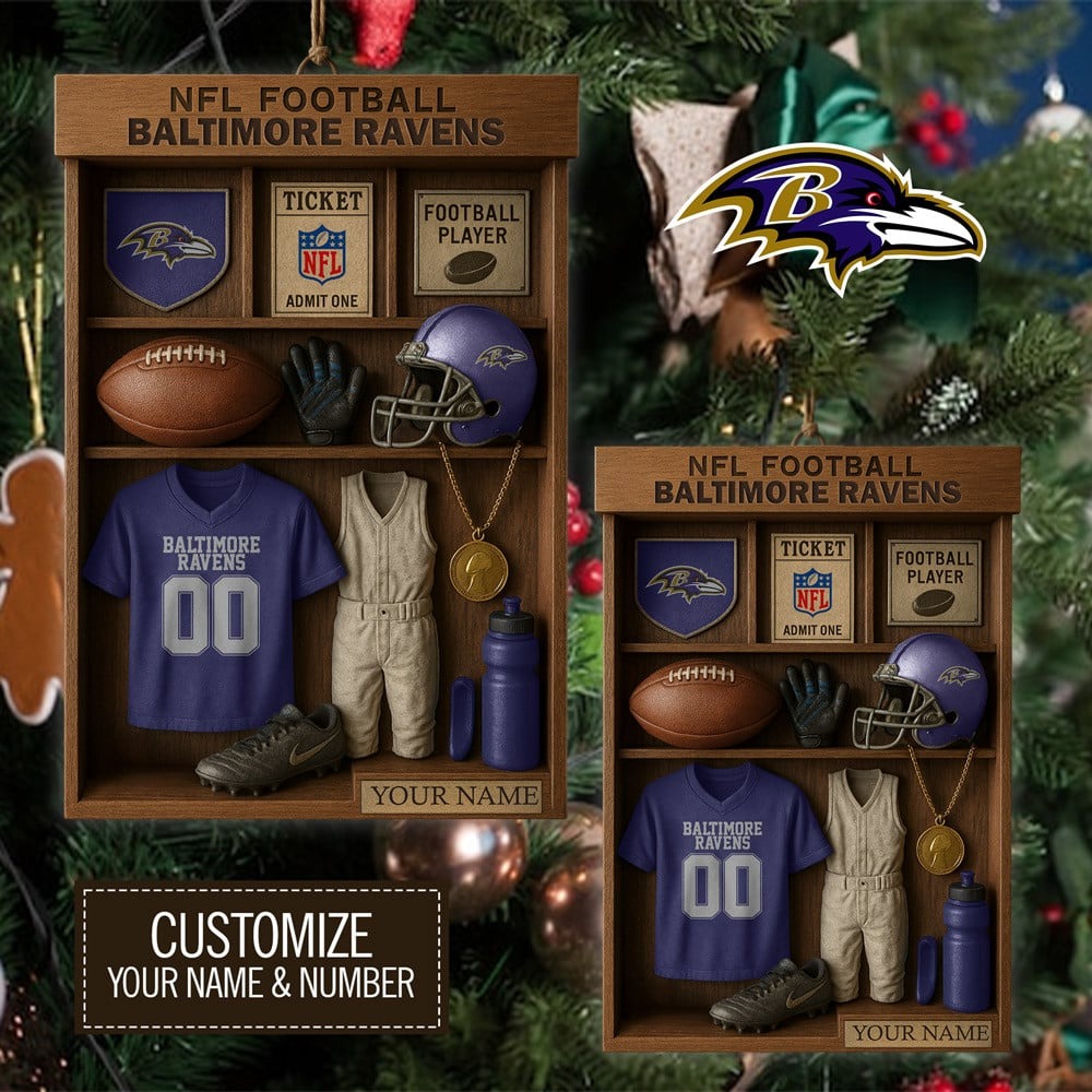 Premium NFL BAL Football Locker Hanging Ornament V1 NMD NHM