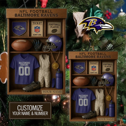 Premium NFL BAL Football Locker Hanging Ornament V1 NMD NHM