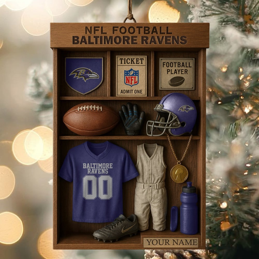 Premium NFL BAL Football Locker Hanging Ornament V1 NMD NHM