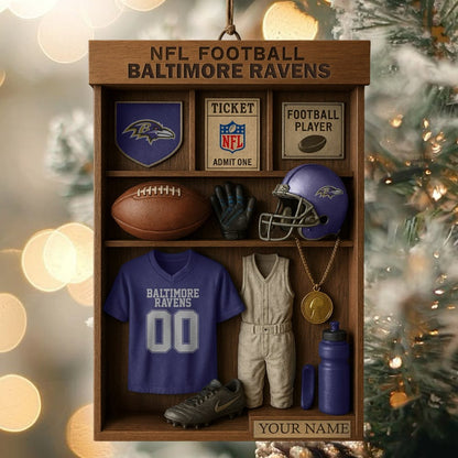 Premium NFL BAL Football Locker Hanging Ornament V1 NMD NHM