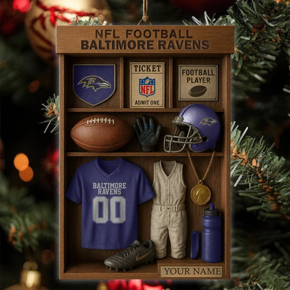 Premium NFL BAL Football Locker Hanging Ornament V1 NMD NHM