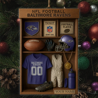 Premium NFL BAL Football Locker Hanging Ornament V1 NMD NHM