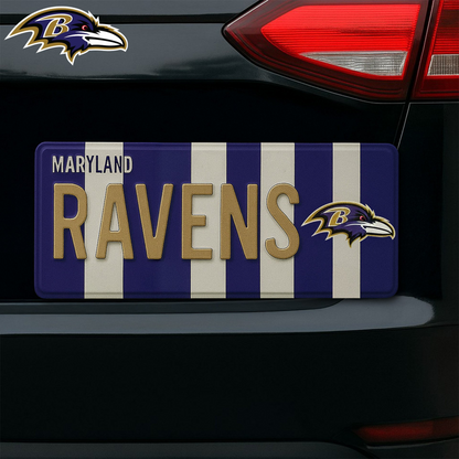 Premium NFL BAL License Plate Frame HI V1 NMD TTV