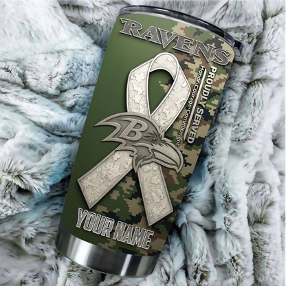 Premium NFL BAL Proudly Served Tumbler V1 NMD TTV