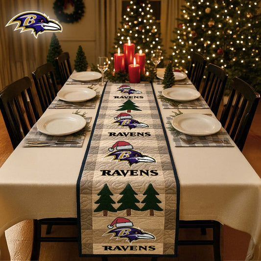 Premium NFL BAL Quilted Christmas Table Runner V1 NMD NHM