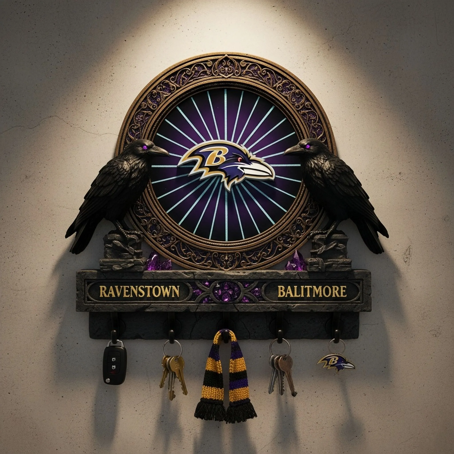 Premium NFL BAL Spirit Guardian Wall Key Holder V1 NMD TTV