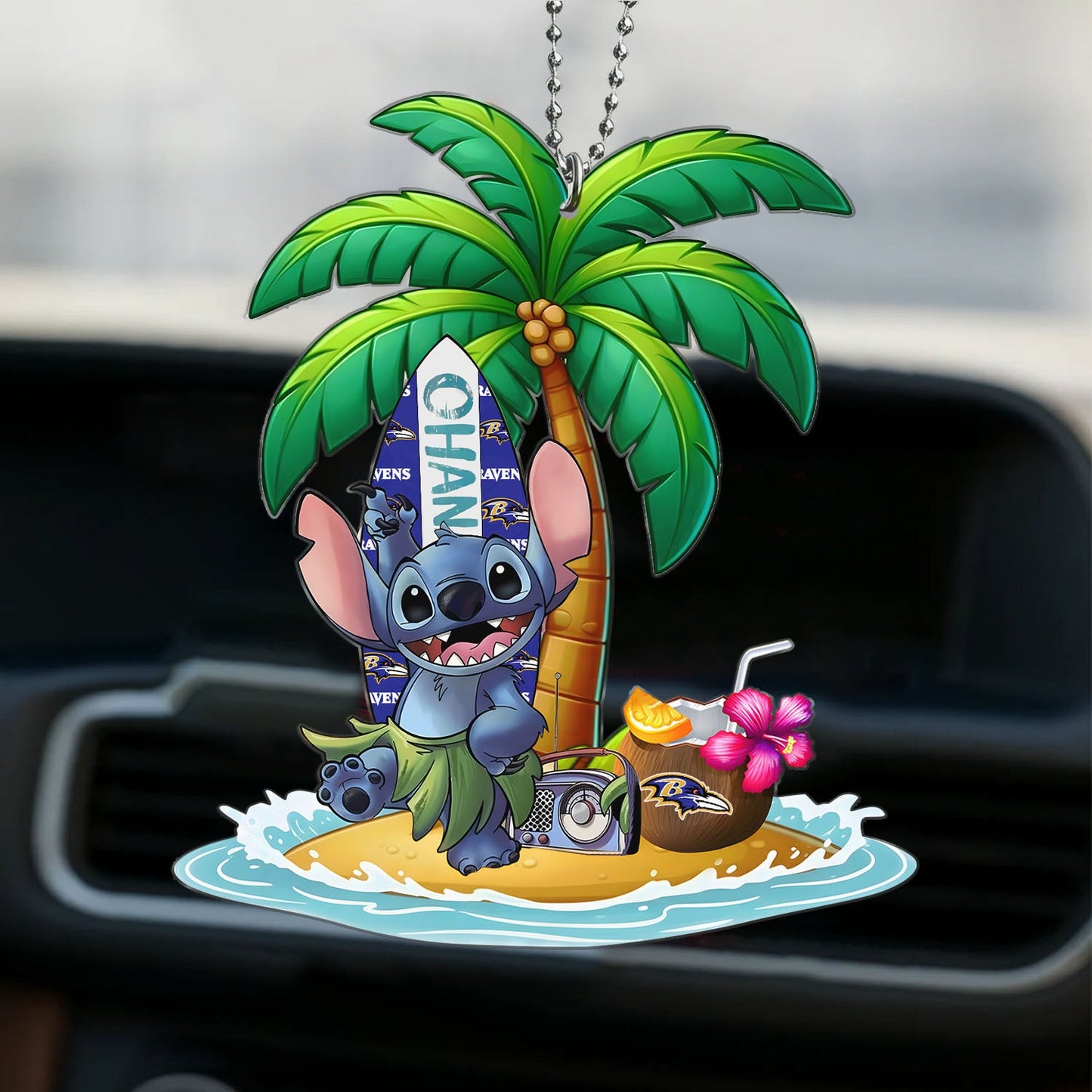 Premium NFL BAL x ST Hawai Car Ornament DatND DVT