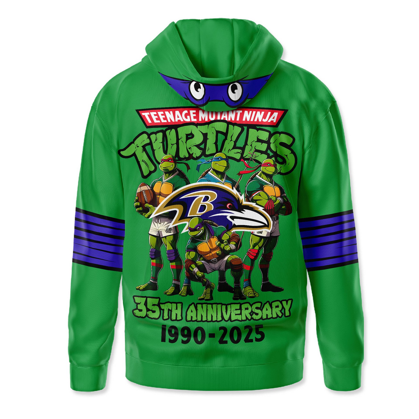 Premium NFL BAL x TMNT 35th Anniversary Hoodie V1 NMD TTV