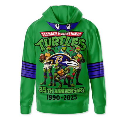 Premium NFL BAL x TMNT 35th Anniversary Hoodie V1 NMD TTV
