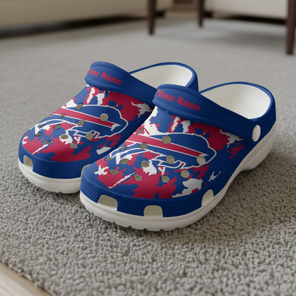 Premium NFL BUF Camo CLogs V1 NMD TTV