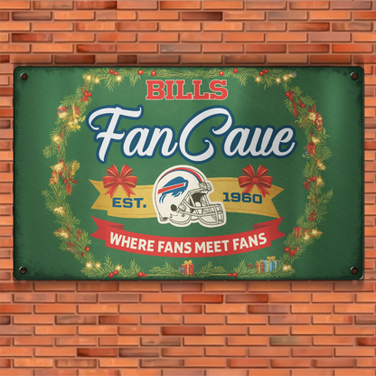 Premium NFL BUF Cave Metal Sign V2 NMD TTV