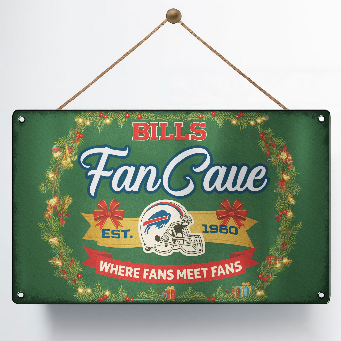 Premium NFL BUF Cave Metal Sign V2 NMD TTV