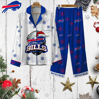 Premium NFL BUF Christmas Pajamas V1 NMD TTV
