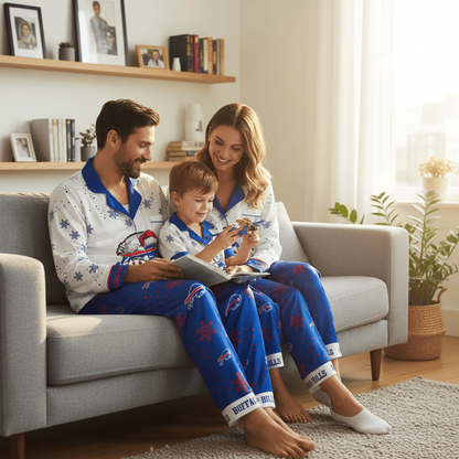 Premium NFL BUF Christmas Pajamas V1 NMD TTV