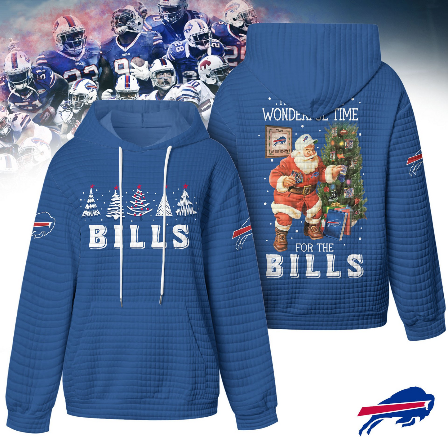 Premium NFL BUF Christmas Waffele Hoodie V1 NMD 261125 TTV
