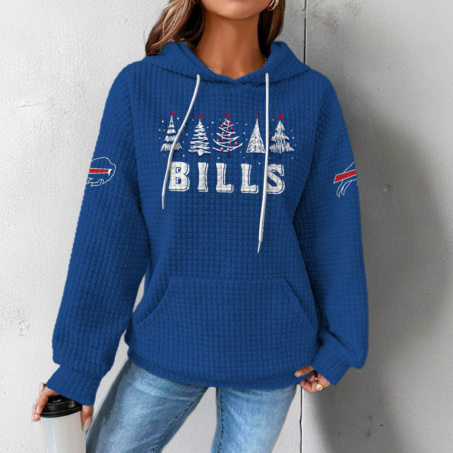 Premium NFL BUF Christmas Waffele Hoodie V1 NMD 261125 TTV