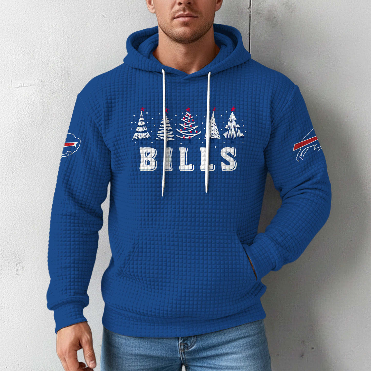 Premium NFL BUF Christmas Waffele Hoodie V1 NMD 261125 TTV