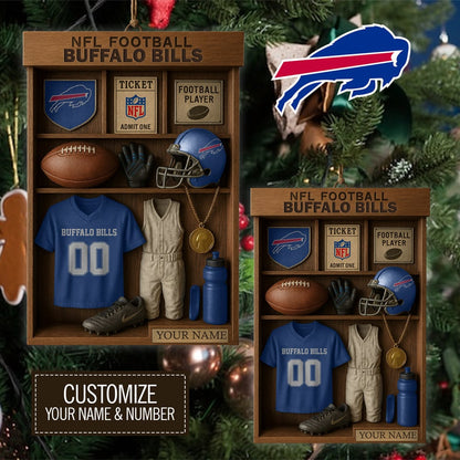 Premium NFL BUF Football Locker Hanging Ornament V1 NMD NHM