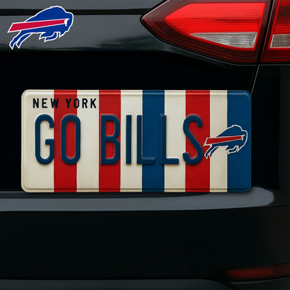 Premium NFL BUF License Plate Frame HI V1 NMD TTV