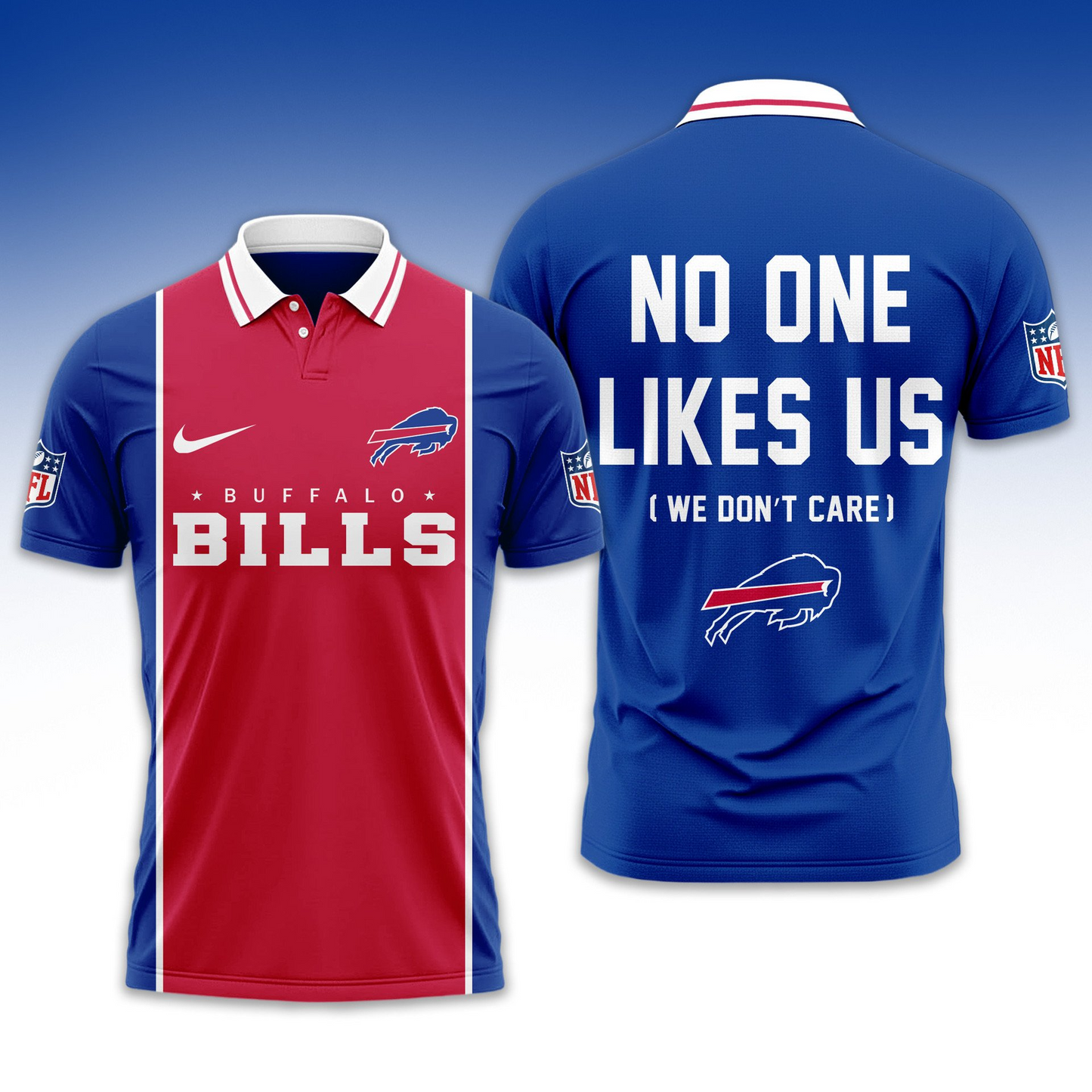 Premium NFL BUF No One Likes Us Polo Shirt V1 NMD 291025 TTV