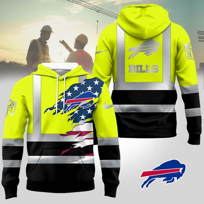 Premium NFL BUF Patriotic Safety Hoodie V1 NMD TTV