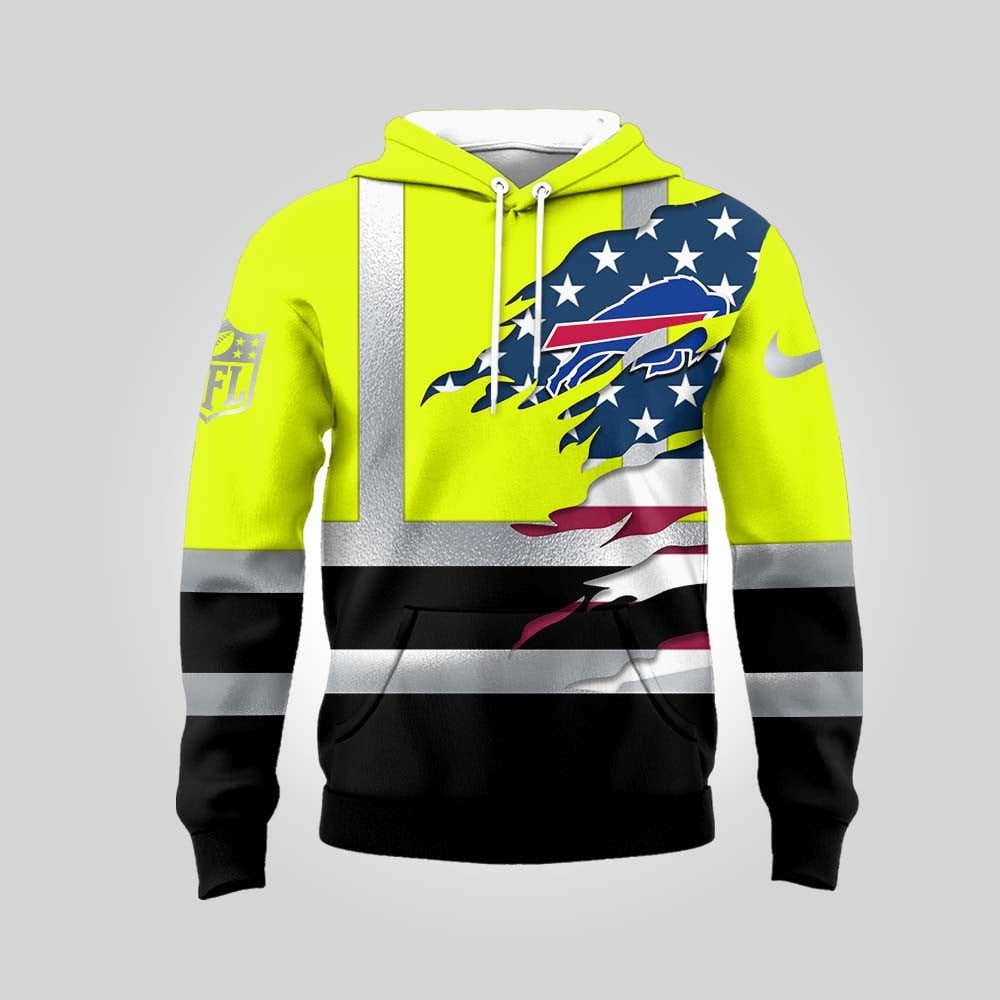 Premium NFL BUF Patriotic Safety Hoodie V1 NMD TTV