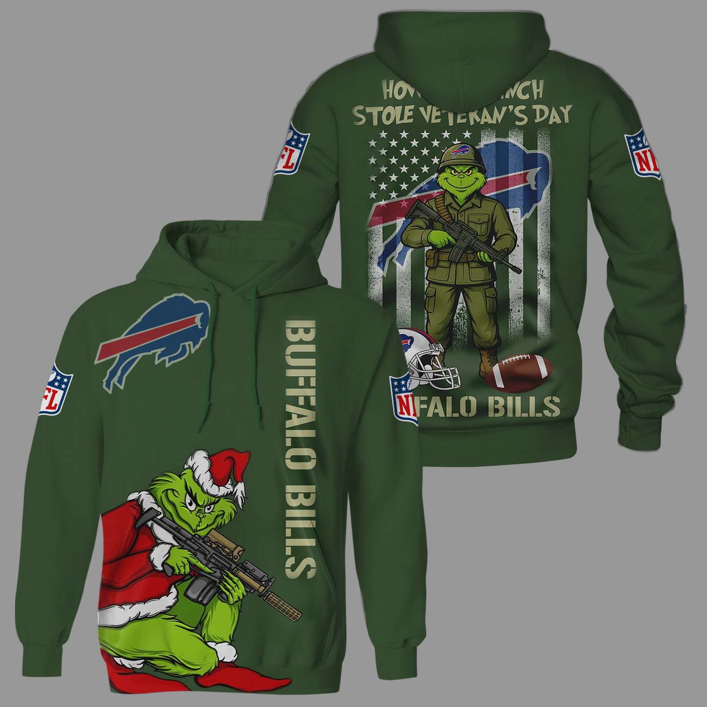 Premium NFL BUF The Grinch Salute Veterans Shirt V1 NMD 311025 TTV