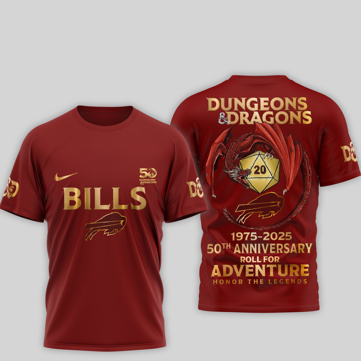 Premium NFL BUF x Dungeons And Dragons 50th Anniversary Shirt V15 NMD TTV