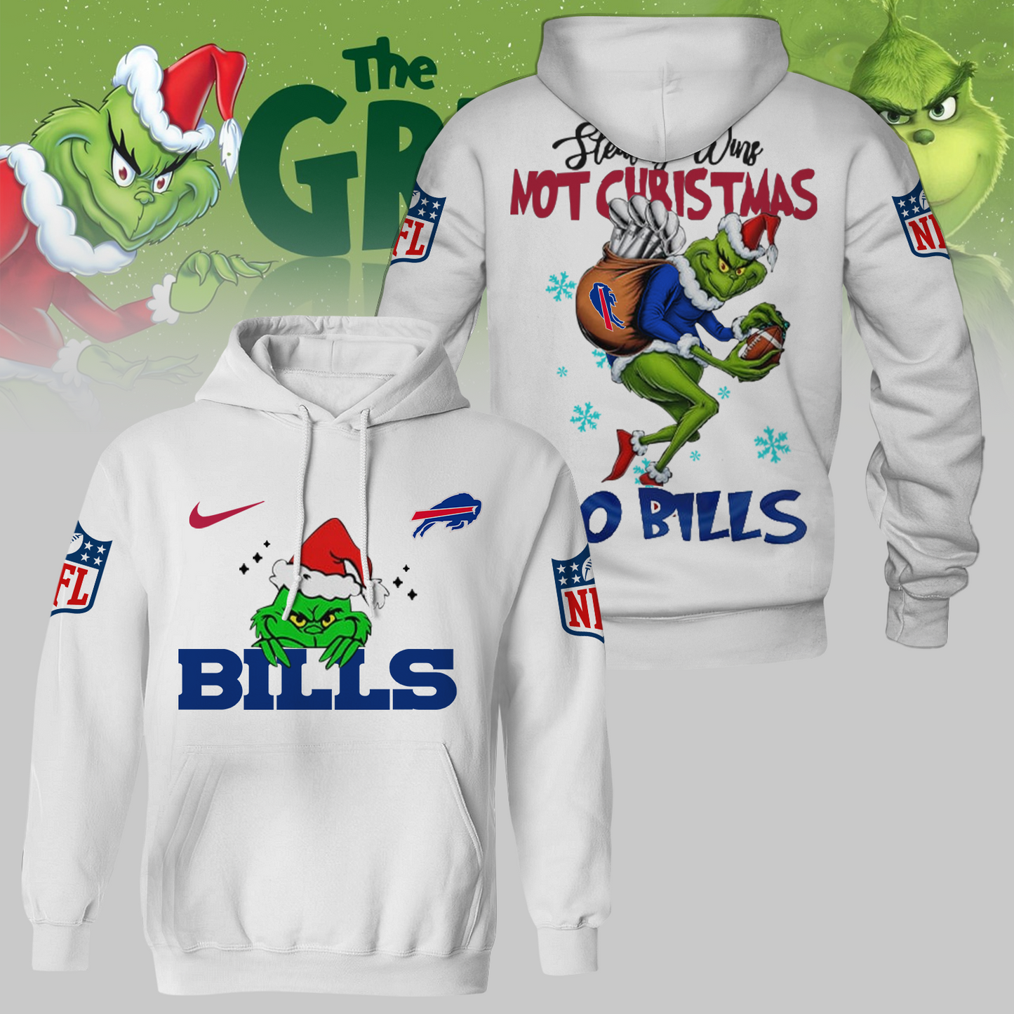 Premium NFL BUF x The Grinch Shirt V3 NMD TTV